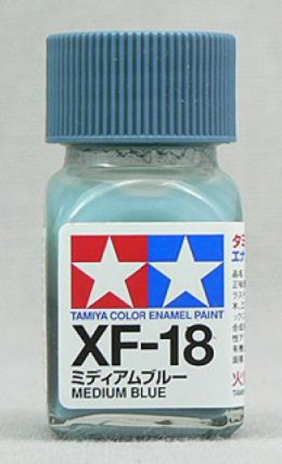 画像1: タミヤ(80318)エナメル XF-18 ミディアムブルー