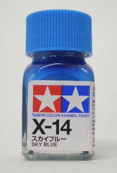 画像1: タミヤ(80014)エナメル X-14 スカイブルー