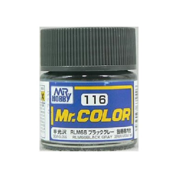 画像1: GSIクレオス (C116) Mr.カラー (RLM66 ブラックグレー) 半光沢   (1)