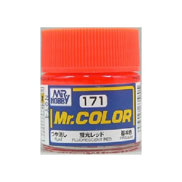 画像1: GSIクレオス (C171) Mr.カラー (蛍光レッド) つや消し   (1)