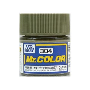 画像: GSIクレオス (C304) Mr.カラー (オリーブドラブ FS34087) 半光沢