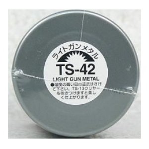 画像: タミヤ TS-42 カラー スプレー (ライトガンメタル つやあり)    