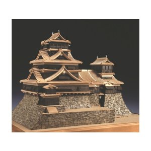 画像: ウッディジョー (NO.329) 1/150 熊本城 木製模型 組立キット  