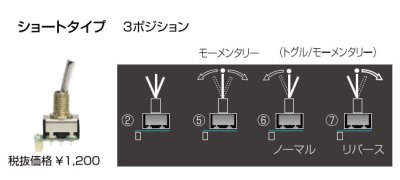 画像1: フタバ  303623  (No05) 14.18MZ オプションスイッチ （3ポジション モーメンタリー ショートタイプ）【ネコポス便対応】  