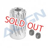 画像: ALIGN 700/760/800用  ピニオンギア 13T/M1.0/Φ6.0/ハス歯    