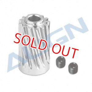 画像: ALIGN 700/760/800用  ピニオンギア 13T/M1.0/Φ6.0/ハス歯    