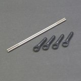 画像: クエスト QH0002-08  (CA30/50/E6.FBL用)  ヘッド リンケージ ロッドセット【メーカー直送になります】