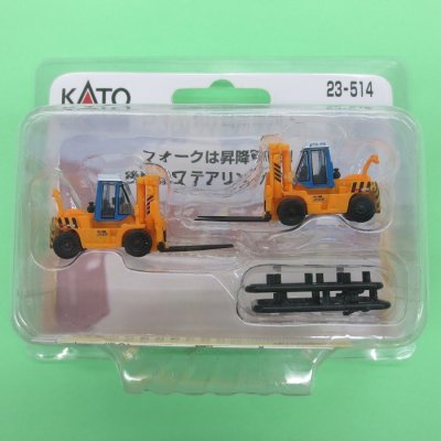 画像1: KATO  (23-514)  1/150  TCMフォークリフト FD115 JR貨物色 (2台入)   
