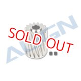 画像: ALIGN 550E/550L/X用  モーターピニオン ハス歯 16T M1 Φ6.0 ステンレス製【クリックポスト対応】 