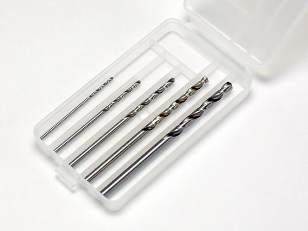 画像1: タミヤ（74049）ベーシックドリル刃セット （1，1.5，2，2.5，3mm）【ネコポス便対応】   (1)