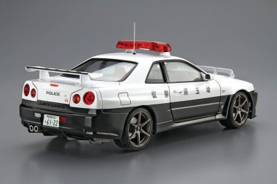 画像2: アオシマ 1/24 (N0.1) ニッサン BNR34 スカイラインGT-R パトロールカー '99   