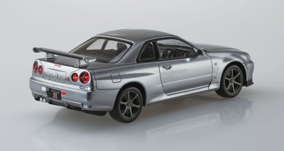 画像2: アオシマ (11-E) ニッサン R34スカイライン GT-R ニュル (スパークリングシルバー) ザ・スナップキット