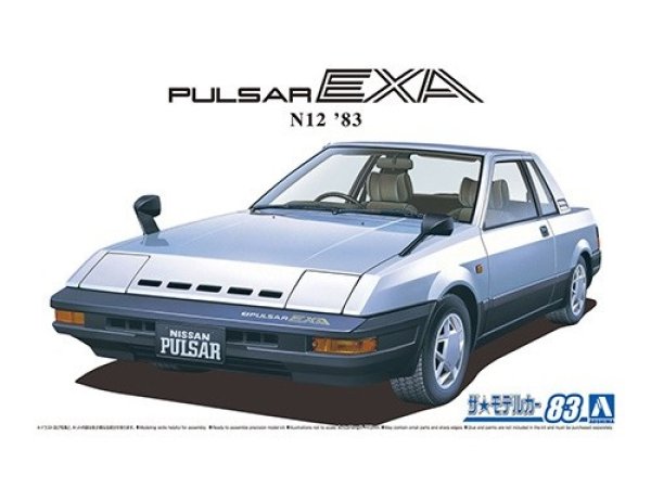 画像1: アオシマ (83) 1/24 (1983年) ニッサン HN12 パルサーEXA '83   (1)