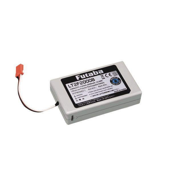 画像1: フタバ  (309397)  送信機用 (16IZ用)  LIPOLT2F2000B 7.4V2000mAh リチウムポリマーバッテリー    (1)