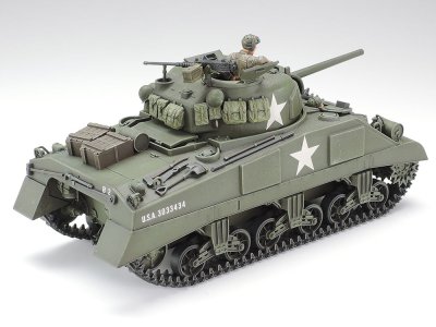 画像1: タミヤ(35190)1/35 アメリカ M4シャーマン戦車 (初期型)