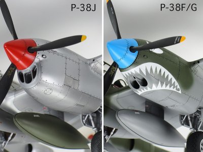 画像2: タミヤ (61123) 1/48 ロッキード P-38J ライトニング