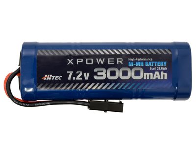 画像1: ハイテック XP3000-NT-B Ni-MH 7.2V 3000mAh タミヤタイプコネクター