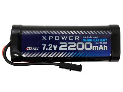 画像1: ハイテック (XP2200-NT-B) Ni-MH 7.2V 2200mAh タミヤタイプコネクター