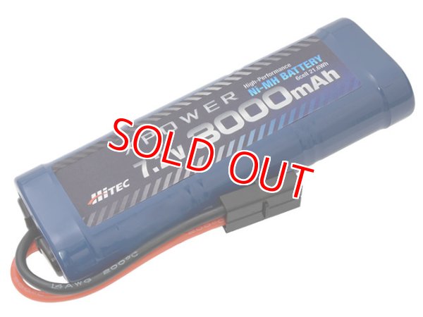 画像1: ハイテック XP3000-NT-B  Ni-MH 7.2V 3000mAh タミヤタイプコネクター   (1)