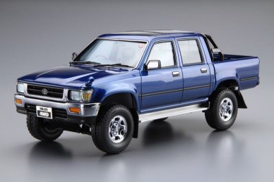 画像1: アオシマ (20) 1/24 (1994年)トヨタ LN107 ハイラックス ピックアップ ダブルキャブ4WD '94