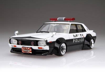 画像1: アオシマ (07) 1/24 LBワークス ケンメリ4Drパトカー
