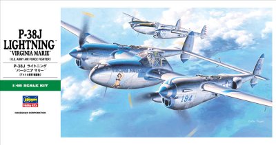 画像1: ハセガワ (JT1) 1/48 P-38J ライトニング “ヴァージニア マリー  