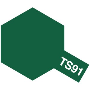 画像: タミヤ TS-91 カラー スプレー 濃緑色（陸上自衛隊 つやあり)    