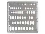画像: タミヤ  (74154) モデリングテンプレート (長円 1〜6mm) 【ネコポス便対応】
