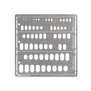 画像: タミヤ  (74154) モデリングテンプレート (長円 1〜6mm) 【ネコポス便対応】