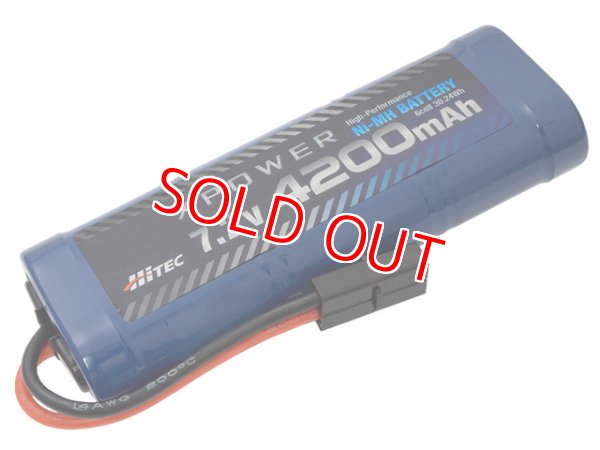 画像1: ハイテック XP4200-NT-B  Ni-MH 7.2V 4200mAh タミヤタイプコネクター    (1)