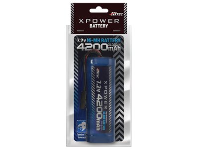画像2: ハイテック XP4200-NT-B Ni-MH 7.2V 4200mAh タミヤタイプコネクター