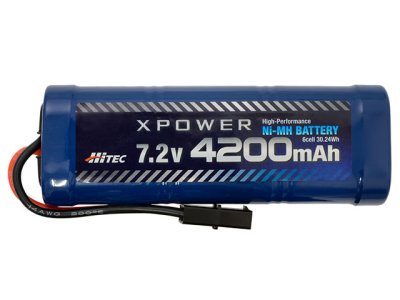 画像1: ハイテック XP4200-NT-B Ni-MH 7.2V 4200mAh タミヤタイプコネクター