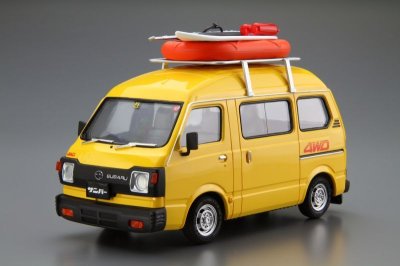 画像1: アオシマ (55) 1/24 (1969年)1/24 スバル K88 サンバー ハイルーフ4WD '80