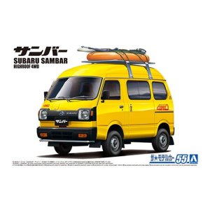 画像: アオシマ (55) 1/24 (1969年）1/24 スバル K88 サンバー ハイルーフ4WD '80   