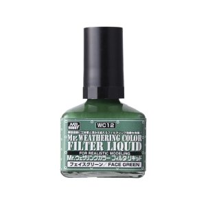 画像: クレオス  (WC12)  Mr.ウェザリングカラー  フィルタ・リキッド フェイスグリーン  40ml   