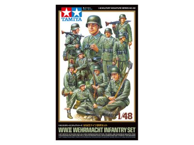 画像1: タミヤ (102) 1/48 (第二次大戦緒戦) 1/48 WWII ドイツ歩兵セット