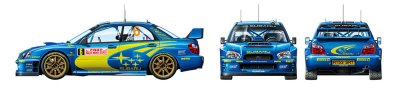 画像3: タミヤ(24281)1/24 スバル インプレッサ WRCモンテカルロ’05