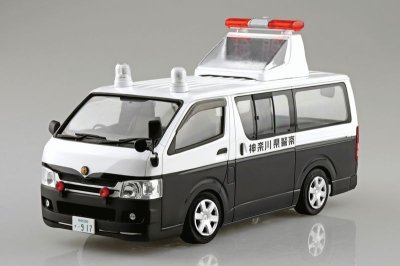 画像1: アオシマ (50) 1/24 トヨタ TRH200V ハイエース 交通事故処理車 '07