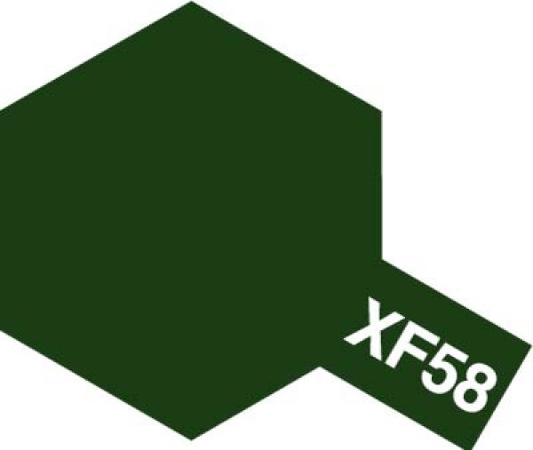 画像1: タミヤ（81758）アクリルミニ XF-58 オリーブグリーン   (1)