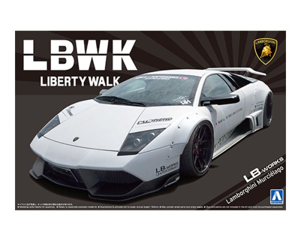 画像1: アオシマ  (20)  1/24 LBワークス ランボルギーニ ムルシエラゴ Ver.1  リバティーウォーク (1)