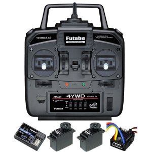 画像: フタバ (037153)  T4YWD+R214GFE 受信機+Ｕ300サーボx2付+アンプ:MC340CR付セット    