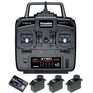 画像: フタバ (037177)  T4YWD+R214GFE受信機+Ｕ300サーボx3付セット  
