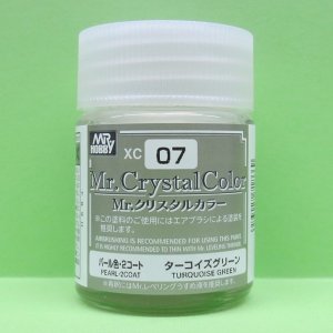 画像: GSIクレオス  (XC07)  Mr.クリスタルカラー（パール塗料）（ターコイズグリーン）  