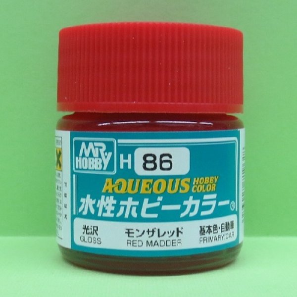 画像1: GSIクレオス  (H86)  水性ホビーカラー (モンザレッド)  光沢   (1)