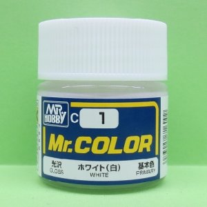 画像: GSIクレオス  (C1)  Mr.カラー  (ホワイト)  光沢  
