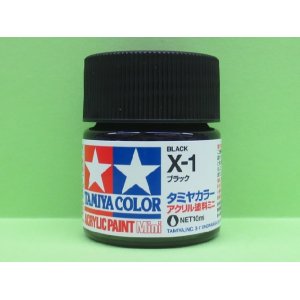 画像: タミヤ（81501）アクリルミニ X-1 ブラック  