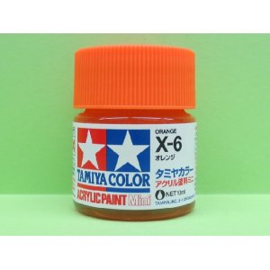 画像: タミヤ（81506）アクリルミニ X-6 オレンジ  