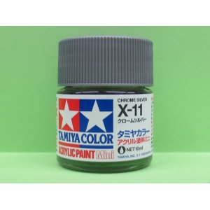画像: タミヤ（81511）アクリルミニ X-11 クロームシルバー  