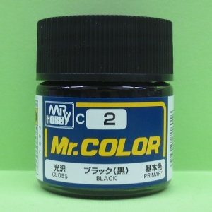 画像: GSIクレオス  (C2)  Mr.カラー (ブラック) 光沢・基本色  