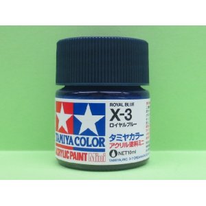 画像: タミヤ（81503）アクリルミニ X-3 ロイヤルブルー  